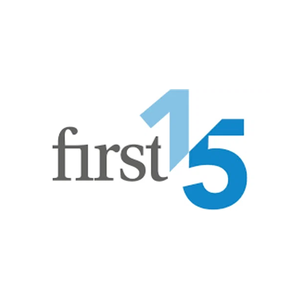 First 15 brand logo for first15.store