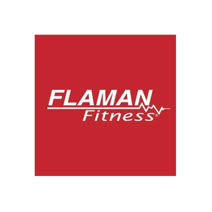 Flaman Fitness brand logo for flamanfitness.com