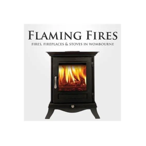 Flaming Fires brand logo for flamingfires.co.uk