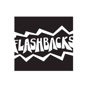 Flashbacks brand logo for flashbacksrecycledfashions.com