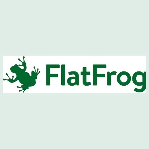 Flat Frog brand logo for flatfrog.com