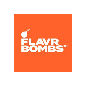 Flavr brand logo for flavrbombs.com