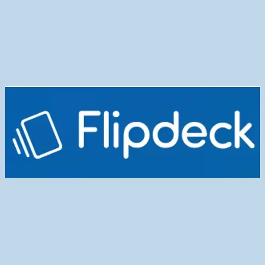 Flipdeck brand logo for flipdeck.com