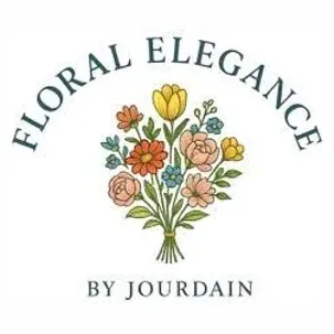 Floral Elegance brand logo for floralelegancebyjourdain.net