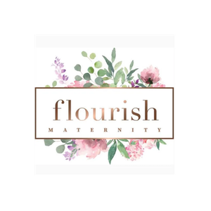 Flourish Maternity brand logo for flourishmaternity.co.nz