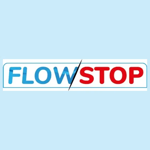 Flow Stop brand logo for flowstopfloodbarrier.com