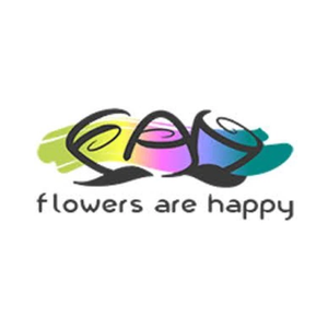 flowersarehappy brand logo for flowersarehappy.com
