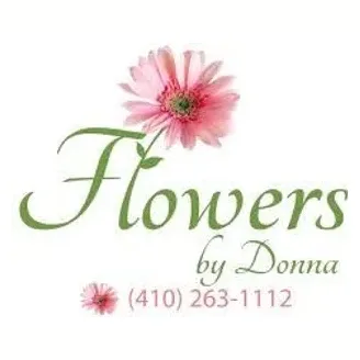 flowersbydonna brand logo for flowersbydonna.org