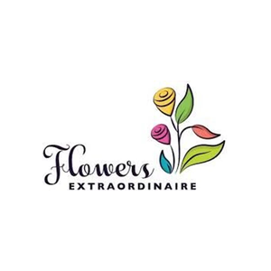 flowersextraordinaire brand logo for flowersextraordinaire.com