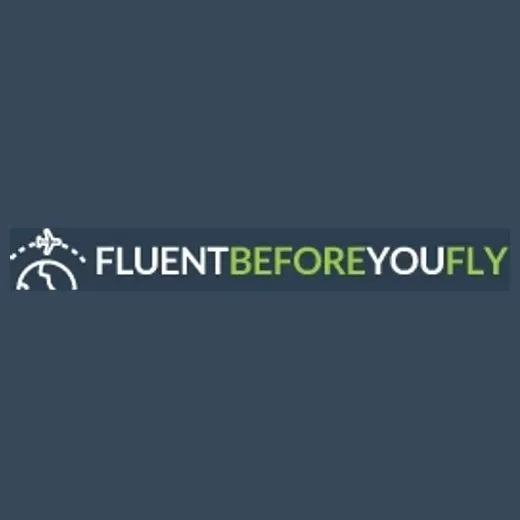 Fluent Before You Fly brand logo for fluentbeforeyoufly.com
