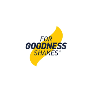 For Goodness Shakes brand logo for forgoodnessshakes.com