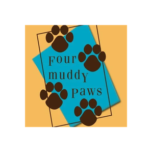 Four Muddy Paws brand logo for fourmuddypaws.com