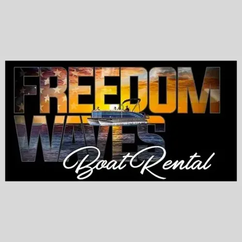 Freedom Waves Boat Rental brand logo for freedomwavesboatrental.com