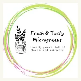 Fresh and Tasty Microgreens brand logo for freshandtastymicrogreens.wales