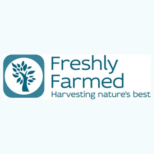 Freshly Farmed brand logo for freshlyfarmed.us