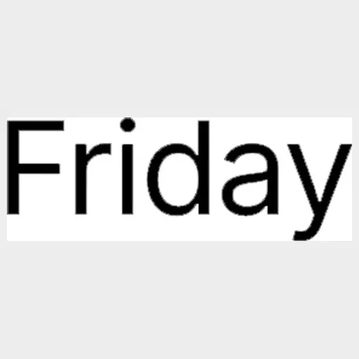 Friday brand logo for friday.so