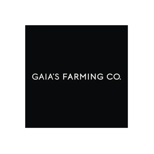 Gaia's Farming Co brand logo for gaiasfarming.co