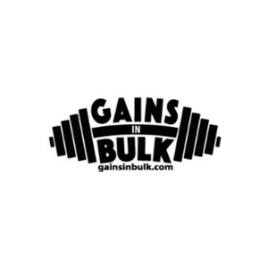 Gains in Bulk brand logo for gainsinbulk.com