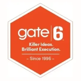 Gate 6 brand logo for gate6.com