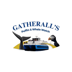 Gatherall's Puffin & Whale Watch brand logo for gatheralls.com