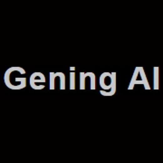 Gening brand logo for gening.ai