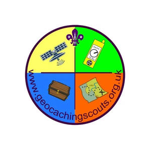Geocaching Scouts brand logo for geocachingscouts.org.uk