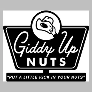 Giddy Up Nuts brand logo for giddyupnuts.com