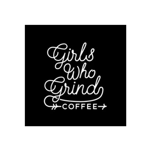 Girls Who Grind Coffee brand logo for girlswhogrindcoffee.com