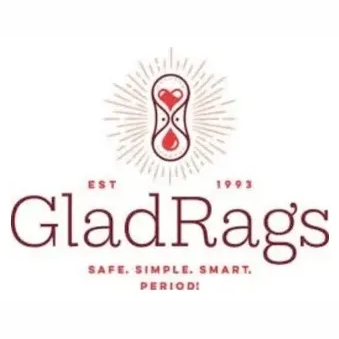GladRags brand logo for gladrags.com