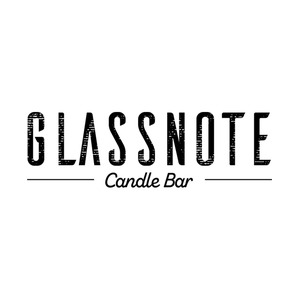 Glassnote brand logo for glassnotecandlebar.com