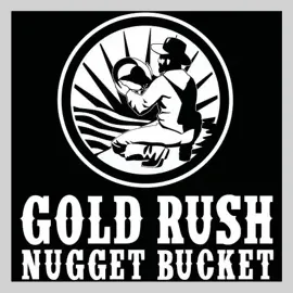 Gold Rush Nugget Bucket brand logo for goldrushnuggetbucket.com