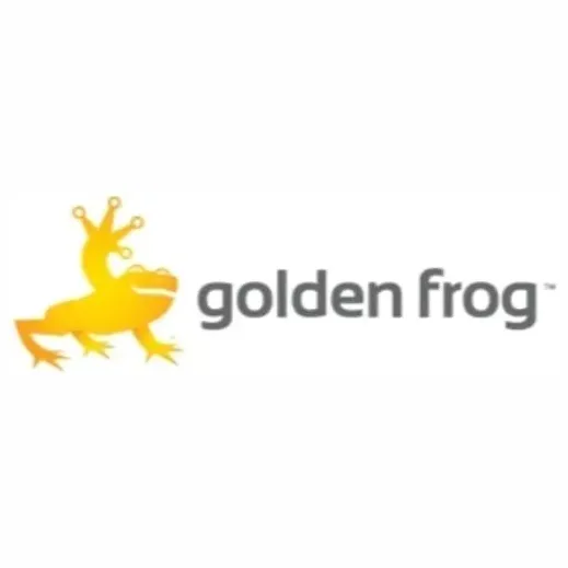 Golden Frog brand logo for goldenfrog.com