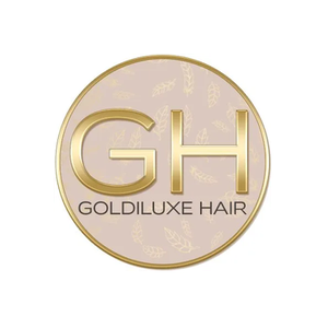 Goldiluxe brand logo for goldiluxehair.com