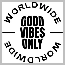 Good Vibes Only brand logo for goodvibesonlyblockparty.com