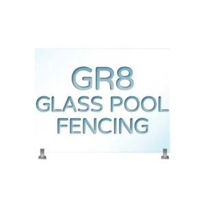 Gr8 Glass Pool Fencing brand logo for gr8glasspoolfencing.com.au