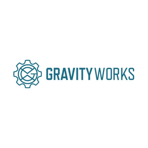Gravity Works brand logo for gravityworksdesign.com