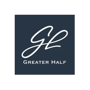 Greater Half brand logo for greaterhalf.com