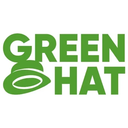 Green Hat Kite Boarding brand logo for greenhatkiteboarding.com