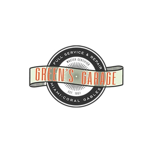 Green's Garage brand logo for greensgaragemiami.com