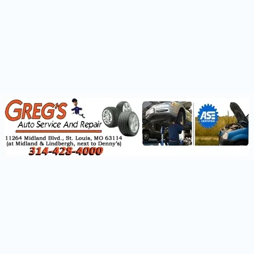 Greg's Auto Service brand logo for gregsautoservicestl.com