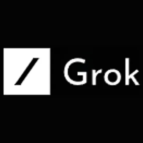 Grok brand logo for grok.x.ai