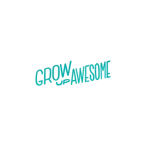 Grow Up Awesome brand logo for growupawesome.com