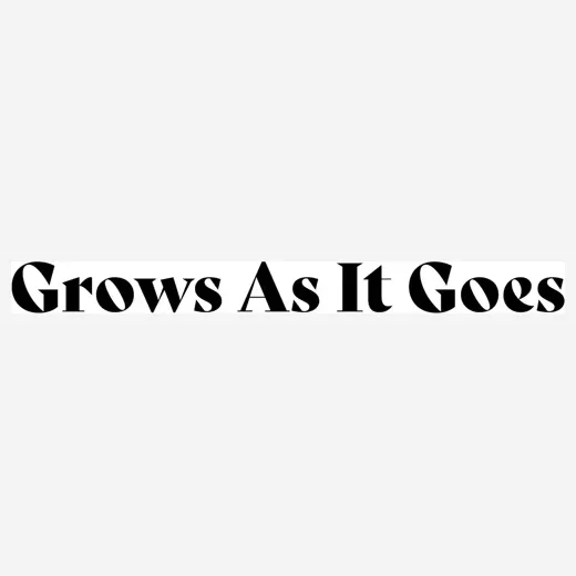 Grows as it Goes brand logo for growsasitgoes.com