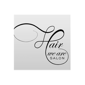 Hair We Are brand logo for hairwearesalon.com