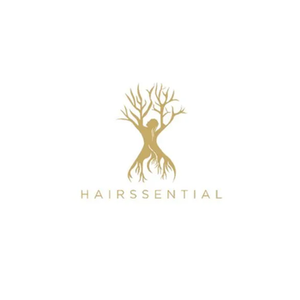 Hairssential brand logo for hairssential.com