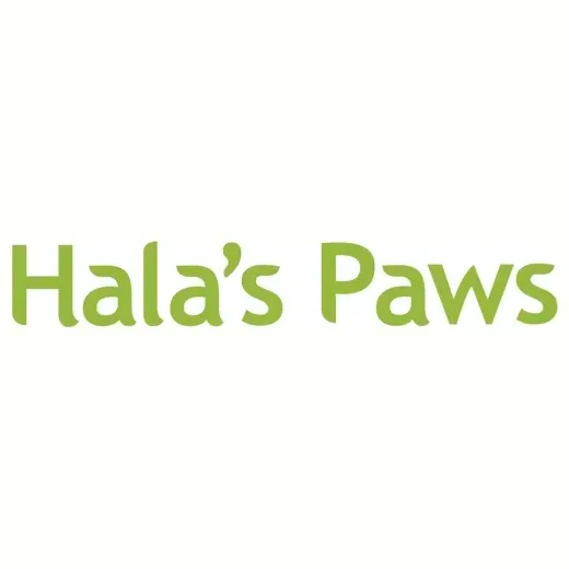 Hala's Paws brand logo for halaspaws.com