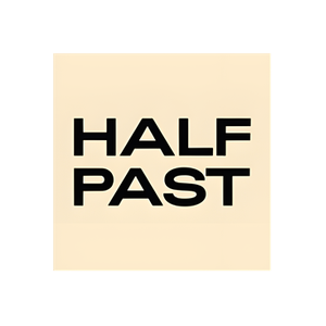 Half Past brand logo for drinkhalfpast.com