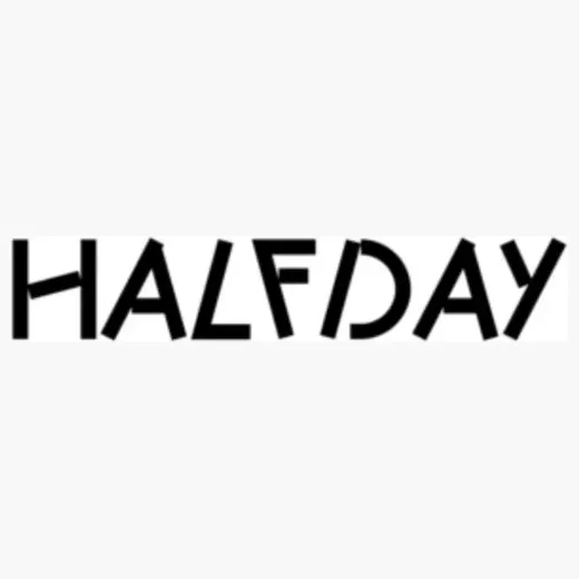 Halfday brand logo for drinkhalfday.com