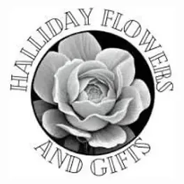 hallidayflowers brand logo for hallidayflowers.com