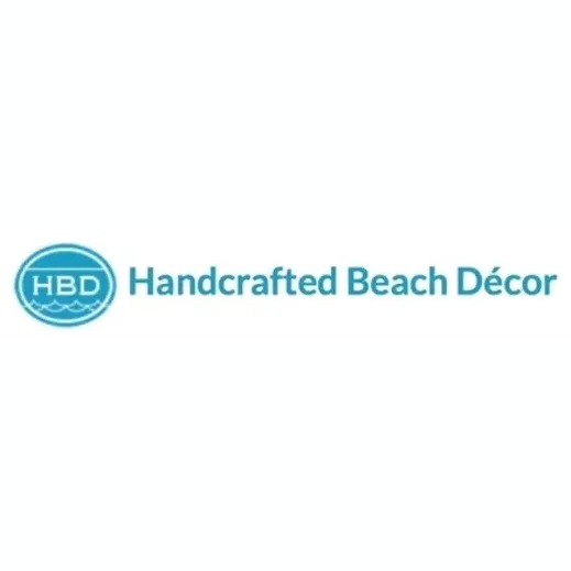 Handcrafted Beach Decor brand logo for handcraftedbeachdecor.com